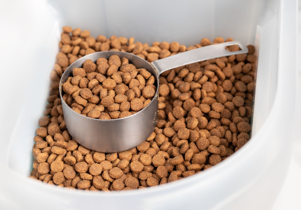 Dry Dog Food With Measuring Cup