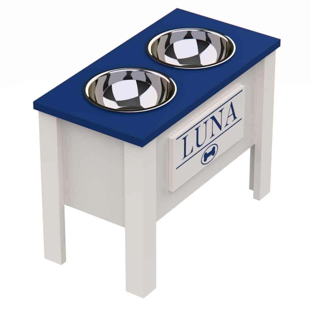 Personalized Elevated Dog Bowl Stand